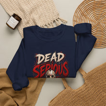 Load image into Gallery viewer, Dead Serious Halloween Sweatshirt | Masked Horror Streetwear Unisex Heavy Blend™ Crewneck Sweatshirt
