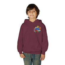 Load image into Gallery viewer, Small Dude Big Plans Boys Basketball Hoodie | Motivational Kids Graphic Youth Heavy Blend Hooded Sweatshirt
