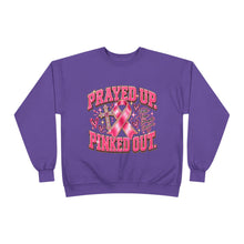 Load image into Gallery viewer, Prayed Up Pinked Out Breast Cancer Awareness Unisex EcoSmart® Crewneck Sweatshirt
