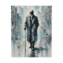 Load image into Gallery viewer, Every Step a Story – Elderly Black Man Jigsaw Puzzle | Textured Urban Fine Art (110, 252, 520, 1014-piece)
