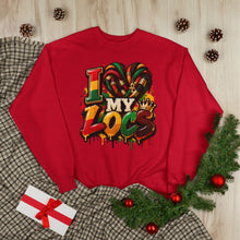 Load image into Gallery viewer, I Love My Locs Unisex EcoSmart® Crewneck Sweatshirt
