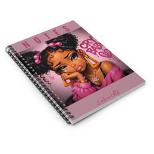 Load image into Gallery viewer, Muted Pink Cry Baby Notes Spiral Notebook - Ruled Line
