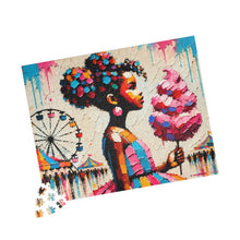Load image into Gallery viewer, Cotton Candy Dreams –  Carnival Colorful Textured Art Puzzle (110, 252, 520, 1014-piece)
