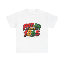 Load image into Gallery viewer, Free-Ish Since 1865 Juneteenth T-Shirt | Distressed Grunge Black History Graphic Unisex Heavy Cotton Tee
