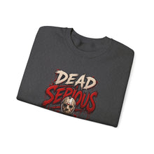 Load image into Gallery viewer, Dead Serious Halloween Sweatshirt | Masked Horror Streetwear Unisex Heavy Blend™ Crewneck Sweatshirt

