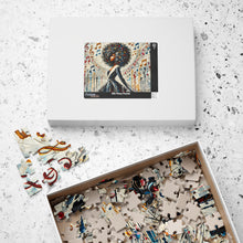 Load image into Gallery viewer, Soulful Symphony – Colorful Abstract Black Art Puzzle (110, 252, 520, 1014-piece)
