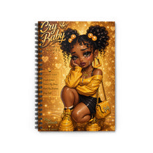 Load image into Gallery viewer, Golden Luxe Cry Baby Notes Spiral Notebook - Ruled Line
