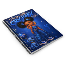Load image into Gallery viewer, Denim Blue Cry Baby Notes Spiral Notebook (I)- Ruled Line
