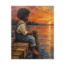 Load image into Gallery viewer, Golden Hour Fishing – A Moment of Peace Puzzle (110, 252, 520, 1014-piece)
