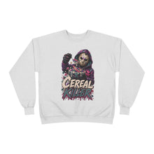 Load image into Gallery viewer, Cereal Killer Halloween Sweatshirt | Masked Horror Graphic Unisex EcoSmart® Crewneck Sweatshirt
