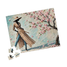 Load image into Gallery viewer, Petals &amp; Poise – Spring Fashion Art Puzzle (110, 252, 520, 1014-piece)

