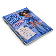 Load image into Gallery viewer, Meltdown Blue Cry Baby Spiral Notebook - Ruled Line

