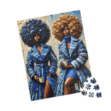 Load image into Gallery viewer, Couture &amp; Coffee – Luxury Textured Art Puzzle (110, 252, 520, 1014-piece)
