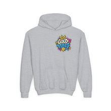 Load image into Gallery viewer, Good Vibes Youth Heavy Blend Hooded Sweatshirt
