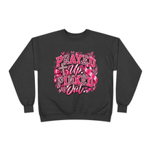 Load image into Gallery viewer, Prayed Up Pinked Out Breast Cancer Awareness Unisex EcoSmart® Crewneck Sweatshirt
