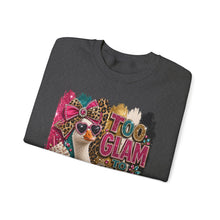 Load image into Gallery viewer, Too Glam to Give a Damn Goose Unisex Heavy Blend™ Crewneck Sweatshirt
