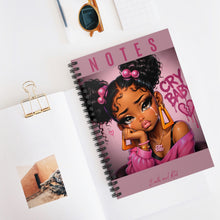 Load image into Gallery viewer, Muted Pink Cry Baby Notes Spiral Notebook - Ruled Line
