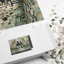 Load image into Gallery viewer, Whispers Between Us – Children &amp; Black Roses | Emotional Textured Art Puzzle (110, 252, 520, 1014-piece)
