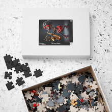 Load image into Gallery viewer, Sassy Sax – Red Polka Dot Music Art Puzzle (110, 252, 520, 1014-piece)
