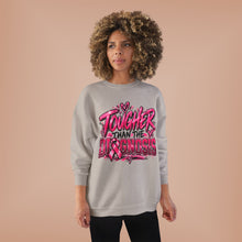 Load image into Gallery viewer, Tougher Than the Diagnosis Breast Cancer Awareness Unisex EcoSmart® Crewneck Sweatshirt
