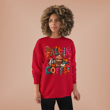 Load image into Gallery viewer, Fall-In’ for Coffee Unisex EcoSmart® Crewneck Sweatshirt
