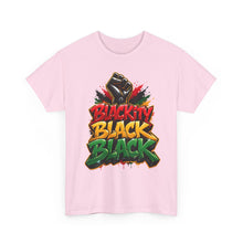 Load image into Gallery viewer, Blackity Black Black T-Shirt | Juneteenth Black Pride Graffiti Streetwear TeeUnisex Heavy Cotton Tee
