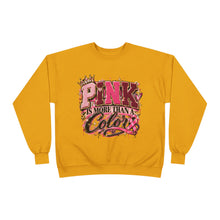 Load image into Gallery viewer, Pink Is More Than a Color Breast Cancer Awareness Unisex EcoSmart® Crewneck Sweatshirt
