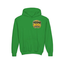 Load image into Gallery viewer, Young Boss Energy Lemonade CEO | Girls Inspirational Graphic Youth Heavy Blend Hooded Sweatshirt
