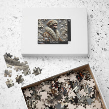 Load image into Gallery viewer, Strength Through the Storm – A Textured Black Art Puzzle (110, 252, 520, 1014-piece)
