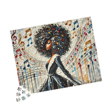 Load image into Gallery viewer, Soulful Symphony – Colorful Abstract Black Art Puzzle (110, 252, 520, 1014-piece)

