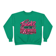 Load image into Gallery viewer, Tougher Than the Diagnosis Breast Cancer Awareness Unisex EcoSmart® Crewneck Sweatshirt
