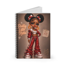 Load image into Gallery viewer, Cherry Mocha Pretty Little Notes Spiral Notebook - Ruled Line
