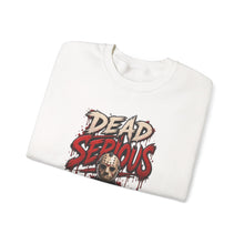 Load image into Gallery viewer, Dead Serious Halloween Sweatshirt | Masked Horror Streetwear Unisex Heavy Blend™ Crewneck Sweatshirt
