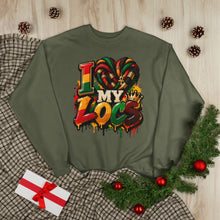 Load image into Gallery viewer, I Love My Locs Unisex EcoSmart® Crewneck Sweatshirt
