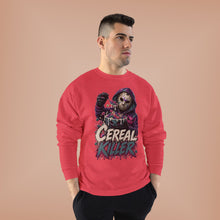Load image into Gallery viewer, Cereal Killer Halloween Sweatshirt | Masked Horror Graphic Unisex EcoSmart® Crewneck Sweatshirt
