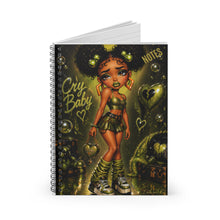 Load image into Gallery viewer, Olive Cry Baby Spiral Notebook (I)- Ruled Line
