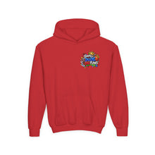 Load image into Gallery viewer, Small Dude Big Plans Boys Basketball Hoodie | Motivational Kids Graphic Youth Heavy Blend Hooded Sweatshirt

