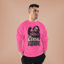Load image into Gallery viewer, Cereal Killer Halloween Sweatshirt | Masked Horror Graphic Unisex EcoSmart® Crewneck Sweatshirt
