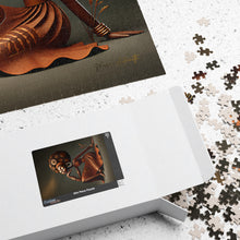Load image into Gallery viewer, Bronze Reverie – Afrocentric Sculptural Art &amp; Golden Elegance Puzzle (110, 252, 520, 1014-piece)
