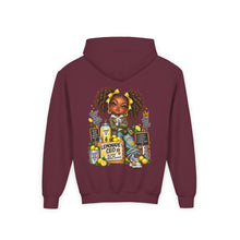 Load image into Gallery viewer, Young Boss Energy Lemonade CEO | Girls Inspirational Graphic Youth Heavy Blend Hooded Sweatshirt
