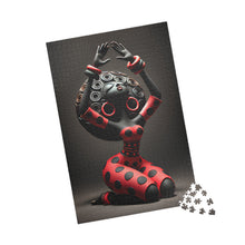 Load image into Gallery viewer, Lifted in Joy – Red &amp; Black Inspirational Art Jigsaw Puzzle (110, 252, 520, 1014-piece)

