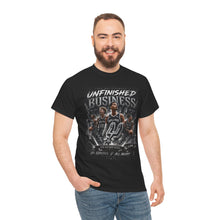 Load image into Gallery viewer, San Antonio Spurs Unfinished Business Playoffs Fan T-Shirt | Basketball Graphic Unisex Heavy Cotton Tee
