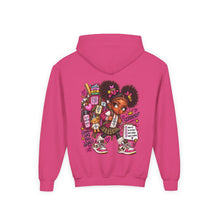 Load image into Gallery viewer, Smart Girls Change the World Youth Heavy Blend Hooded Sweatshirt

