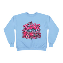 Load image into Gallery viewer, Tougher Than the Diagnosis Breast Cancer Awareness Unisex EcoSmart® Crewneck Sweatshirt
