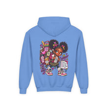 Load image into Gallery viewer, Smart Girls Change the World Youth Heavy Blend Hooded Sweatshirt

