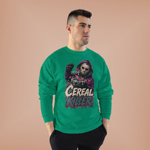 Load image into Gallery viewer, Cereal Killer Halloween Sweatshirt | Masked Horror Graphic Unisex EcoSmart® Crewneck Sweatshirt
