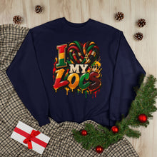 Load image into Gallery viewer, I Love My Locs Unisex EcoSmart® Crewneck Sweatshirt
