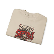 Load image into Gallery viewer, Dead Serious Halloween Sweatshirt | Masked Horror Streetwear Unisex Heavy Blend™ Crewneck Sweatshirt
