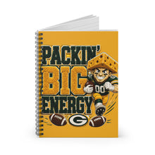 Load image into Gallery viewer, Packin' Big Energy Spiral Notebook - Ruled Line
