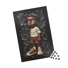 Load image into Gallery viewer, Wonder in His Eyes – Textured Clay Art &amp; Childhood Portrait Puzzle (110, 252, 520, 1014-piece)
